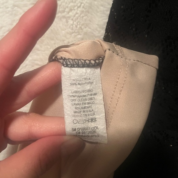 Black Lace Bodycon Dress - Picture 5 of 7